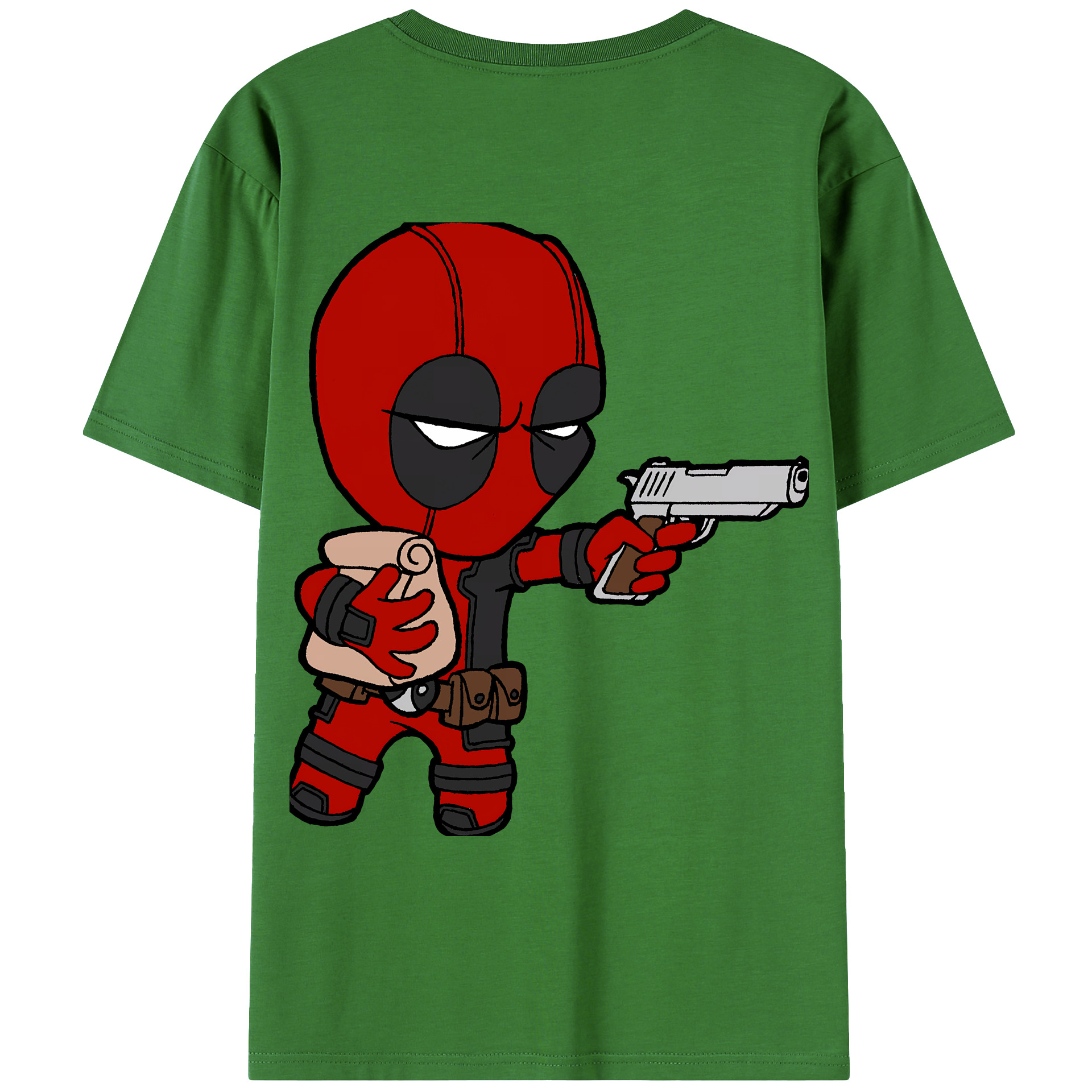（画像用） Deadpool デッドプール レディース半袖Tシャツ(バックプリント)
